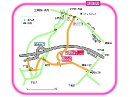 大学までのマップ（拡大図）