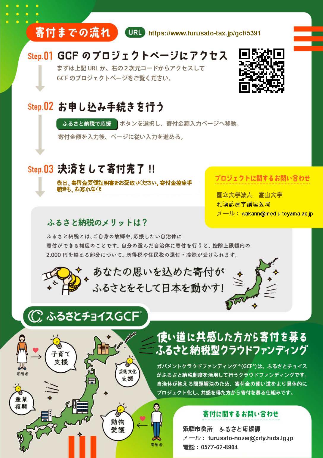 富山大学×飛騨市クラウドファンディング_裏
